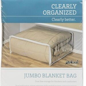 Richards- Jumbo Clothes Heavy Duty Vinyl Storage
Bag - 25" x 21" x 11" -…